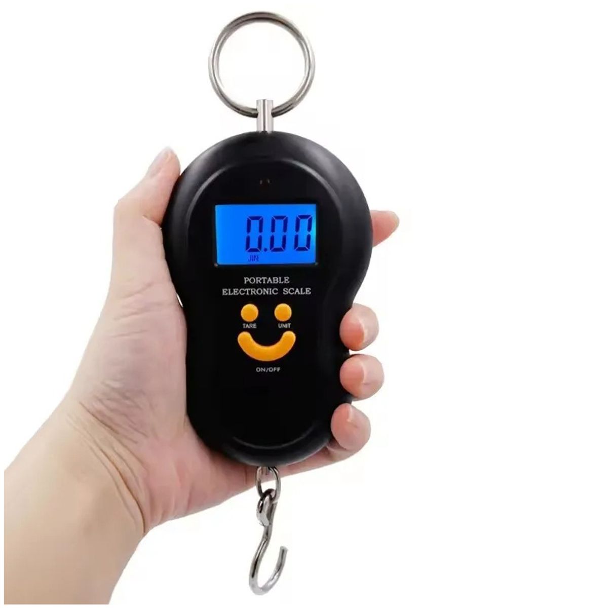 GENERICO - Mini Balanza Portátil Con Pantalla LCD Iluminada Carita Feliz