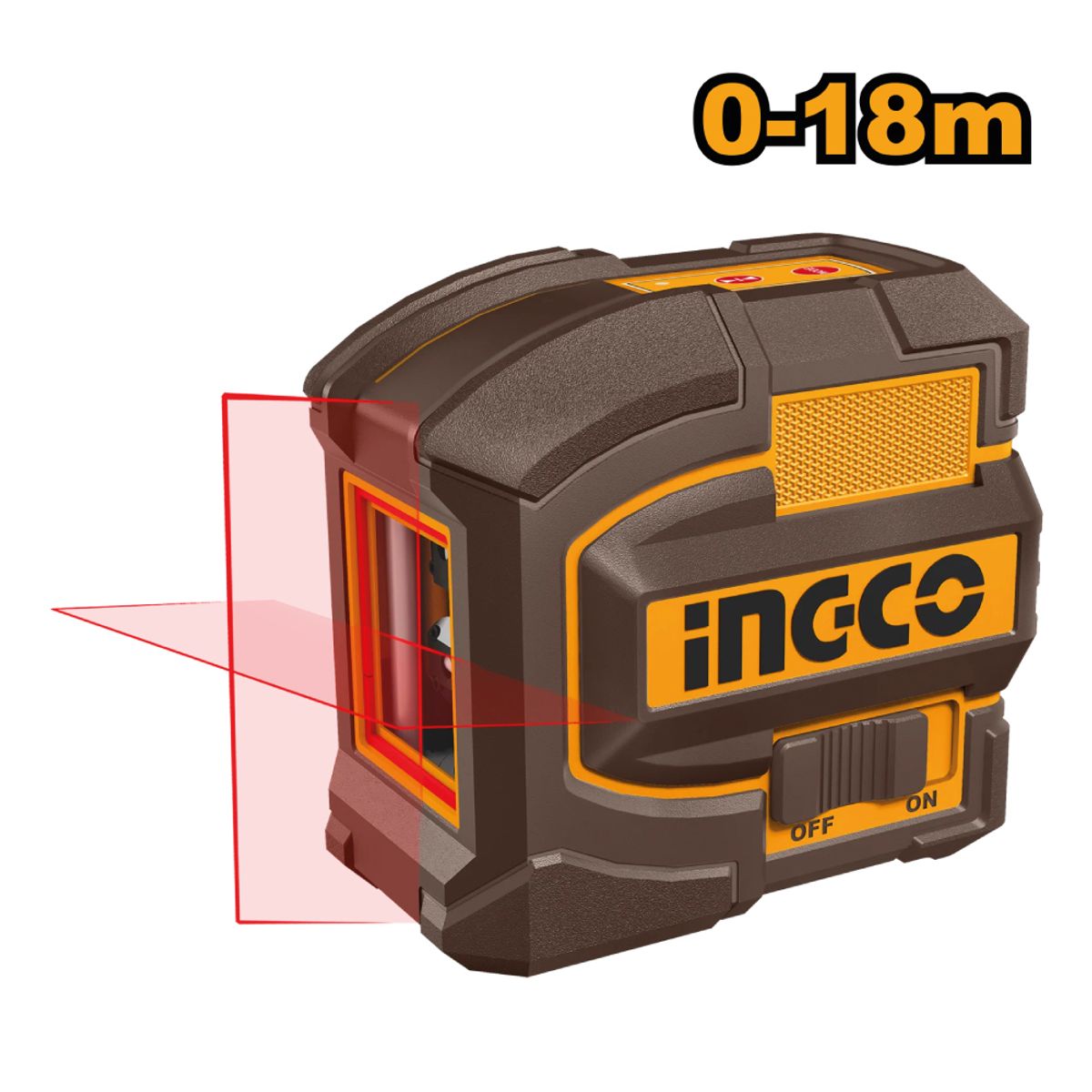 INGCO TOOLS - NIVEL LÁSER AUTONIVELANTE LÍNEA ROJO INGCO 18M HLL156503