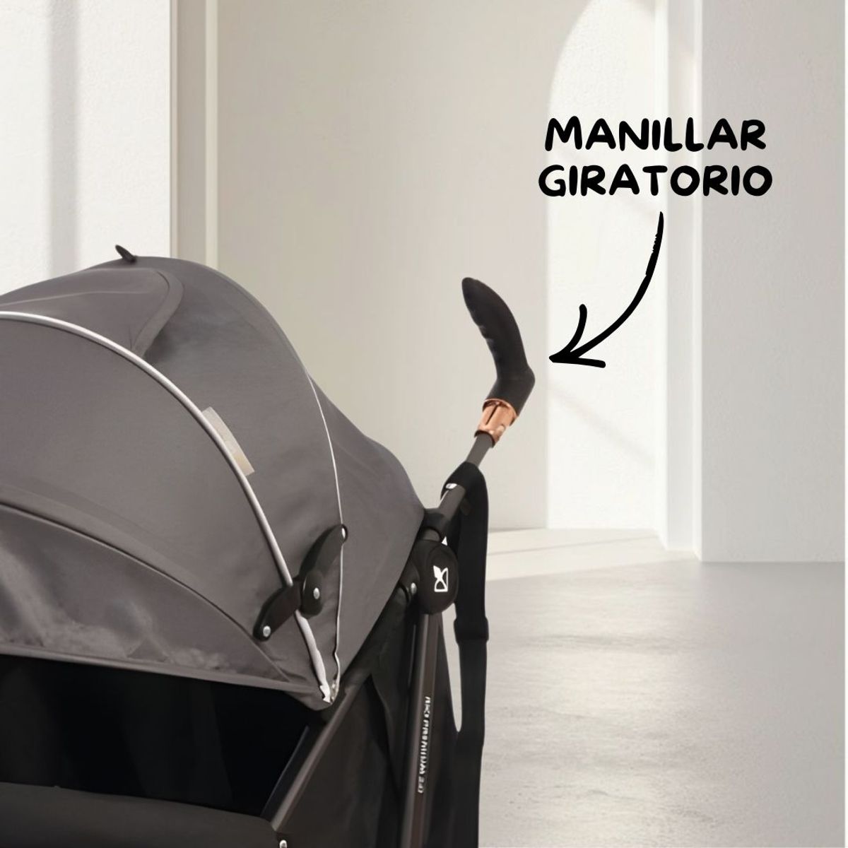Baby - Coche Bastón de Lujo «DANNES» Edición Especial Dark Gray
