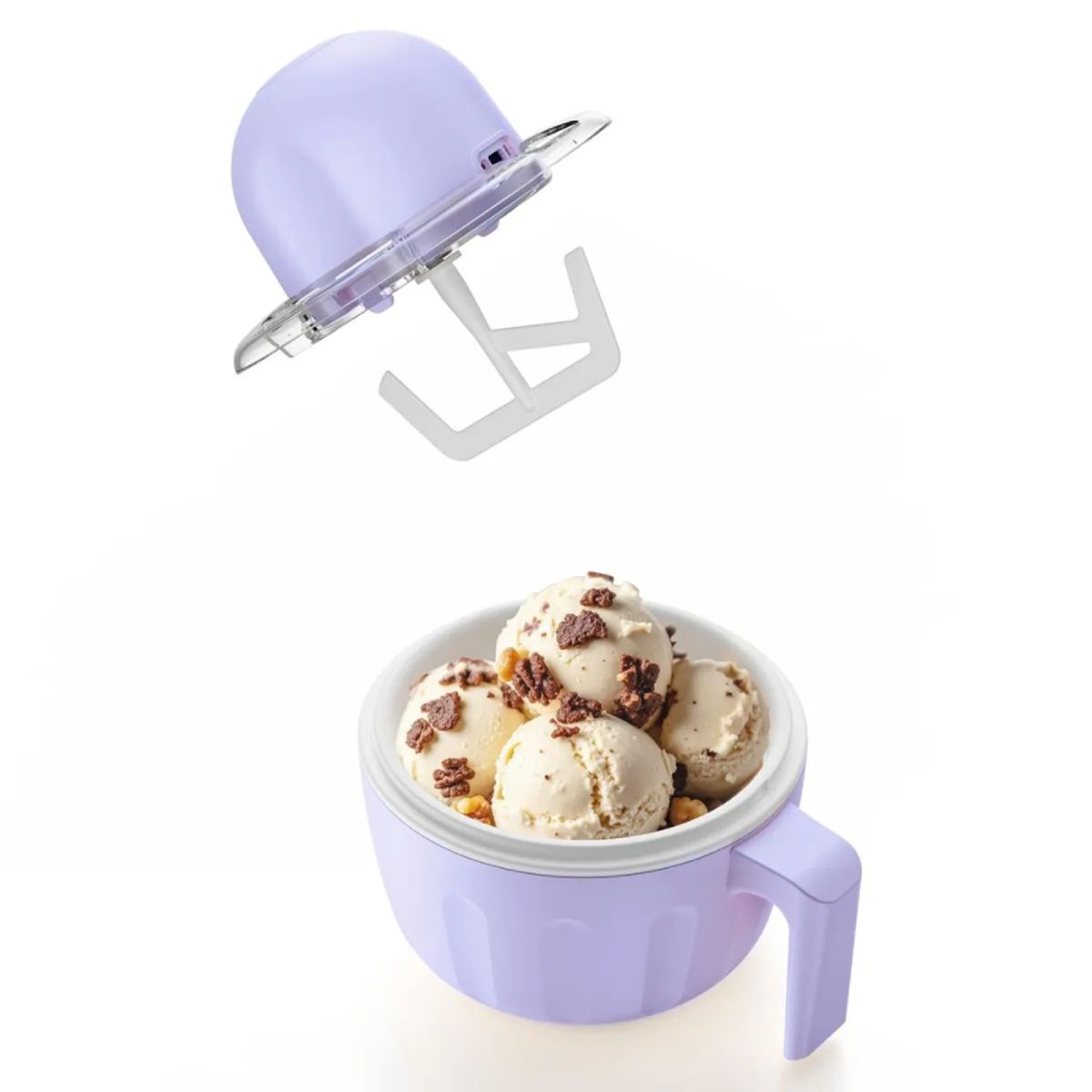 GENERICO - Máquina de Helados Portátil Recco RCE-GELATO500M