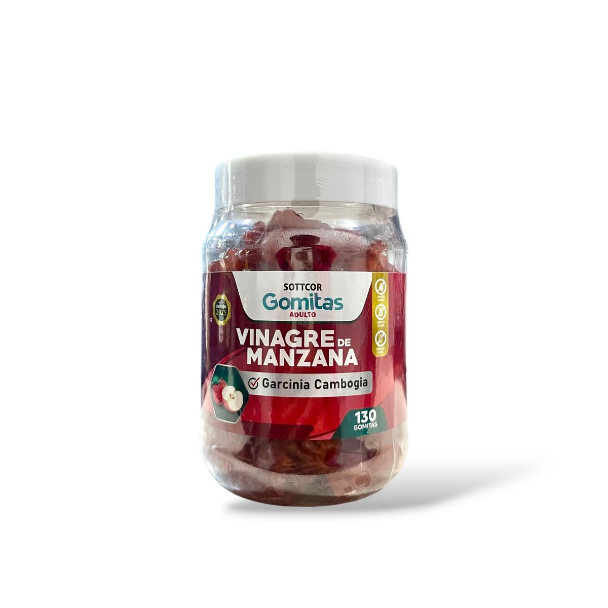 GENERICO - Sottcor Gomitas Vinagre de Manzana para Adultos 130 Gomitas Suplemento Alimenticio