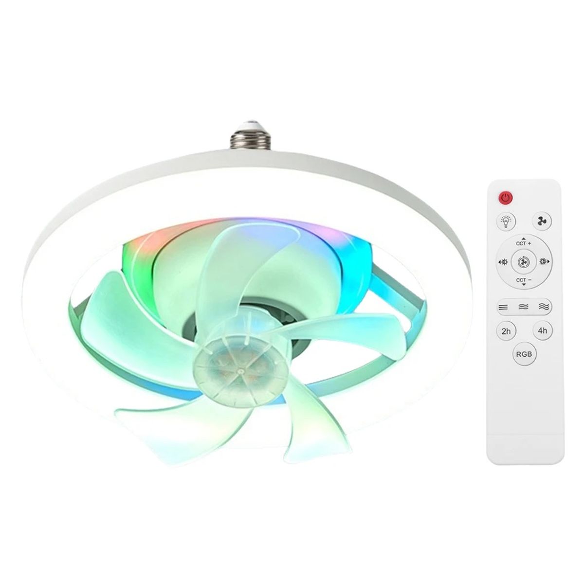 GENERICO - Foco Ventilador LED De Techo Moderno Con Control Remoto