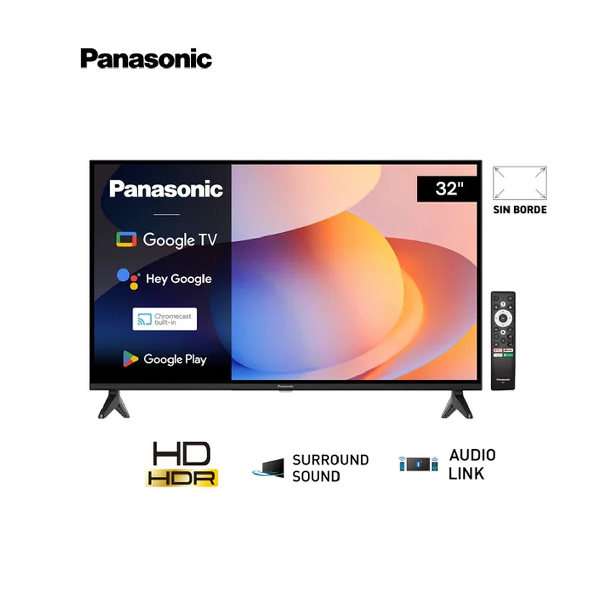 PANASONIC - Televisor Panasonic Google TV 32 LED HD - TC-32NS600P