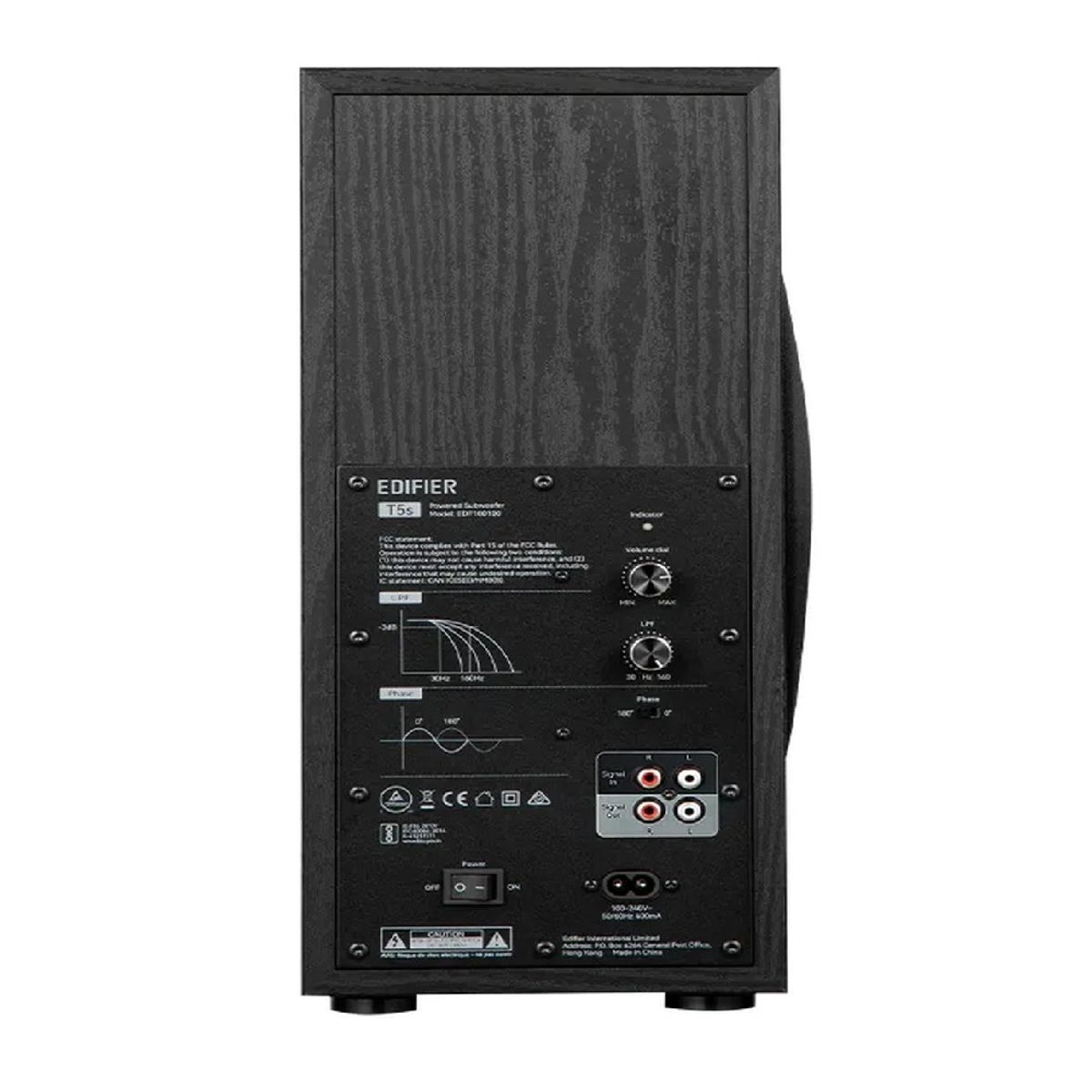 EDIFIER - Subwoofer Activo Edifer T5S Con Control De Volumen y Corte De Frecuencia