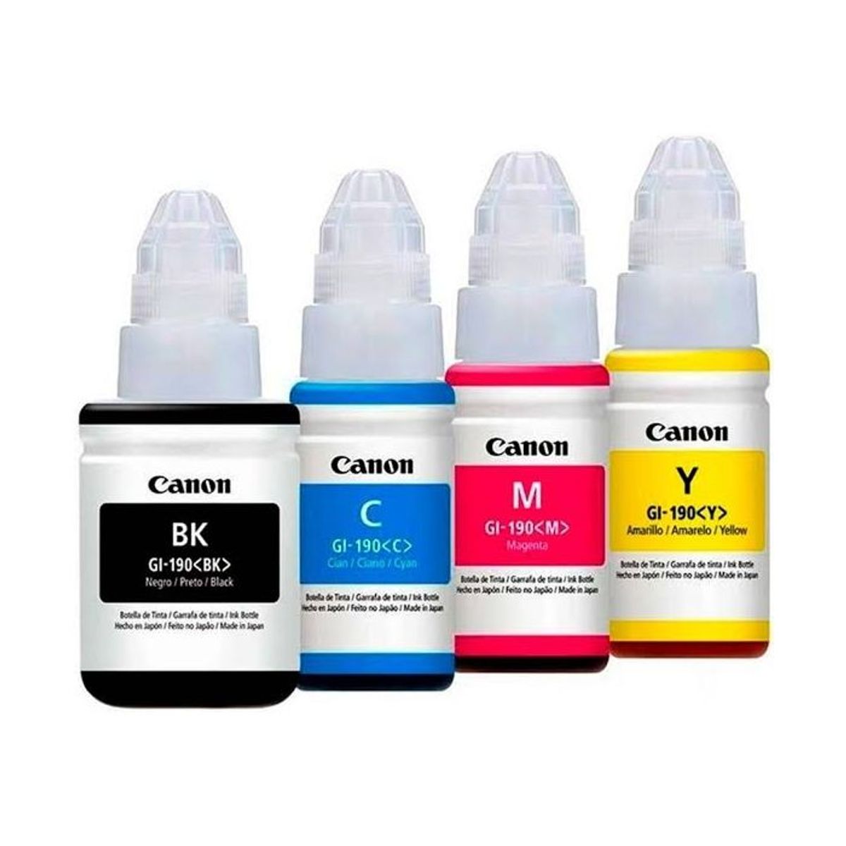 GENERICO - PACK DE TINTAS CANON GI-190 SIN CAJA