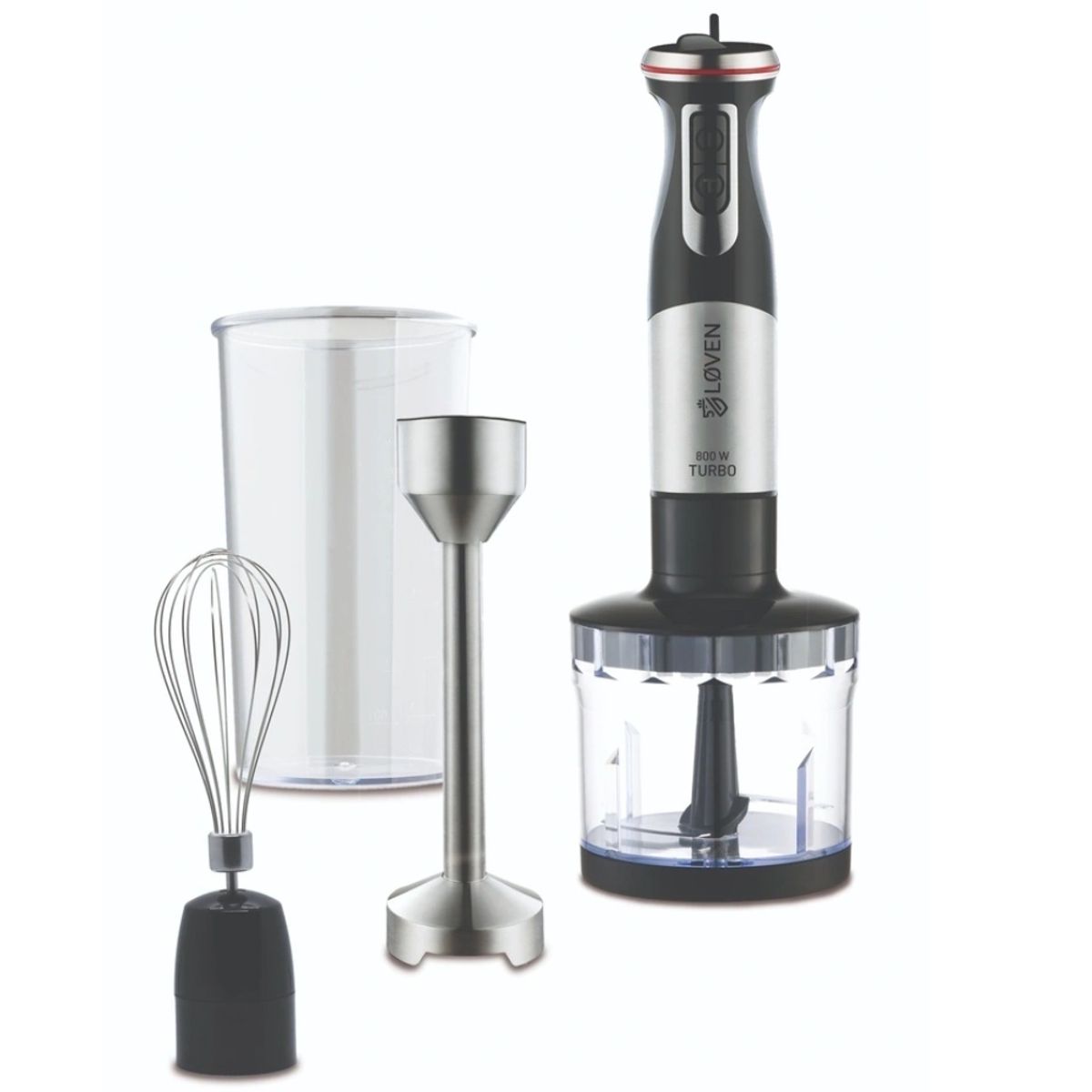 LOVEN - Batidora de Inmersión Loven MP800-CLA 800W 1L Multifunción Acero Inoxidable