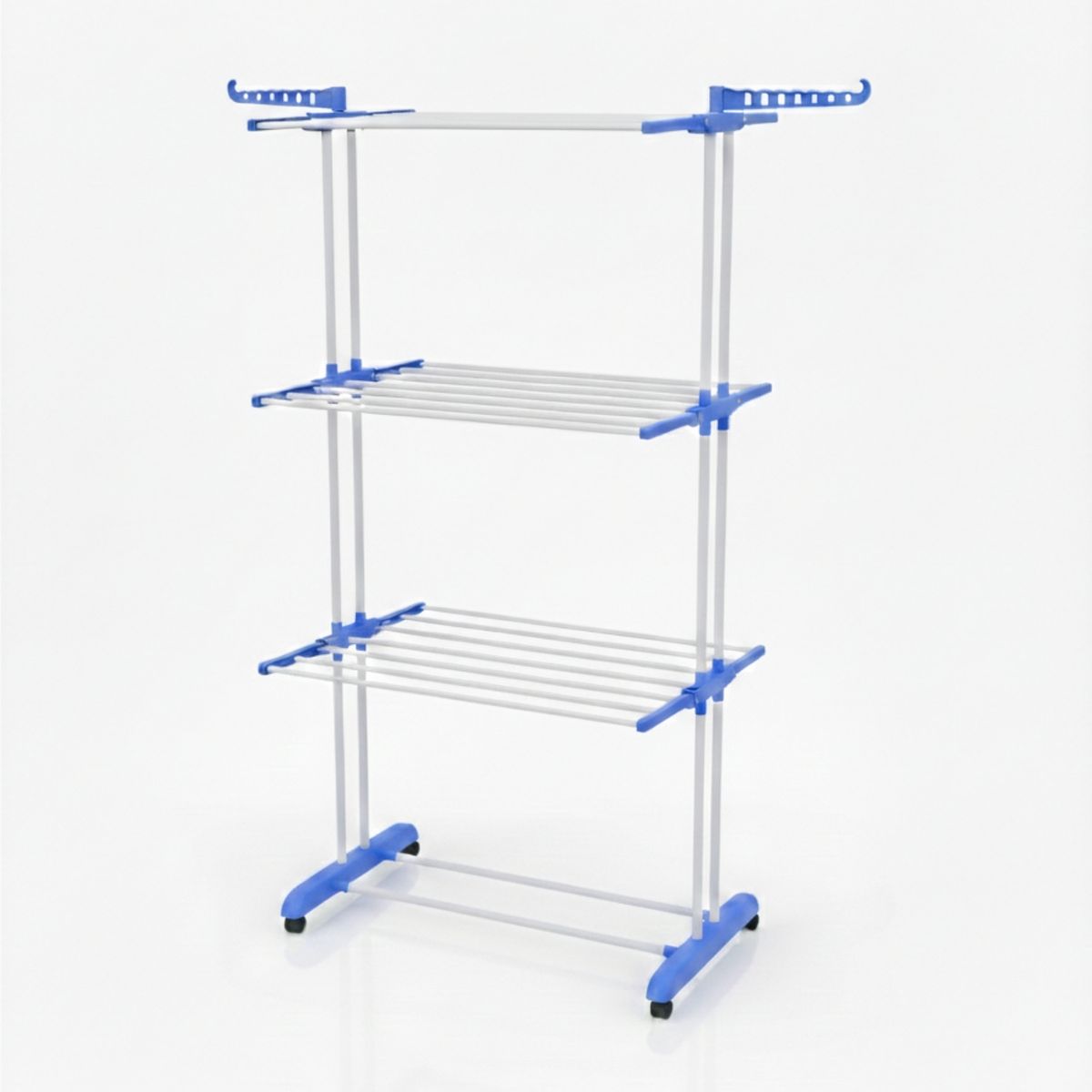 Pentha - Tendedero Rack Secador de Ropa con Ruedas 3 Niveles
