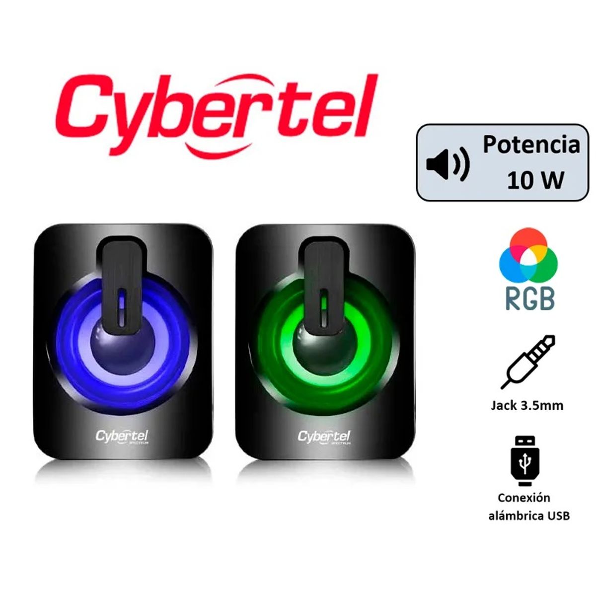 CYBERTEL - PARLANTE CYBERTEL SPECTRUM CBX S303 RGB