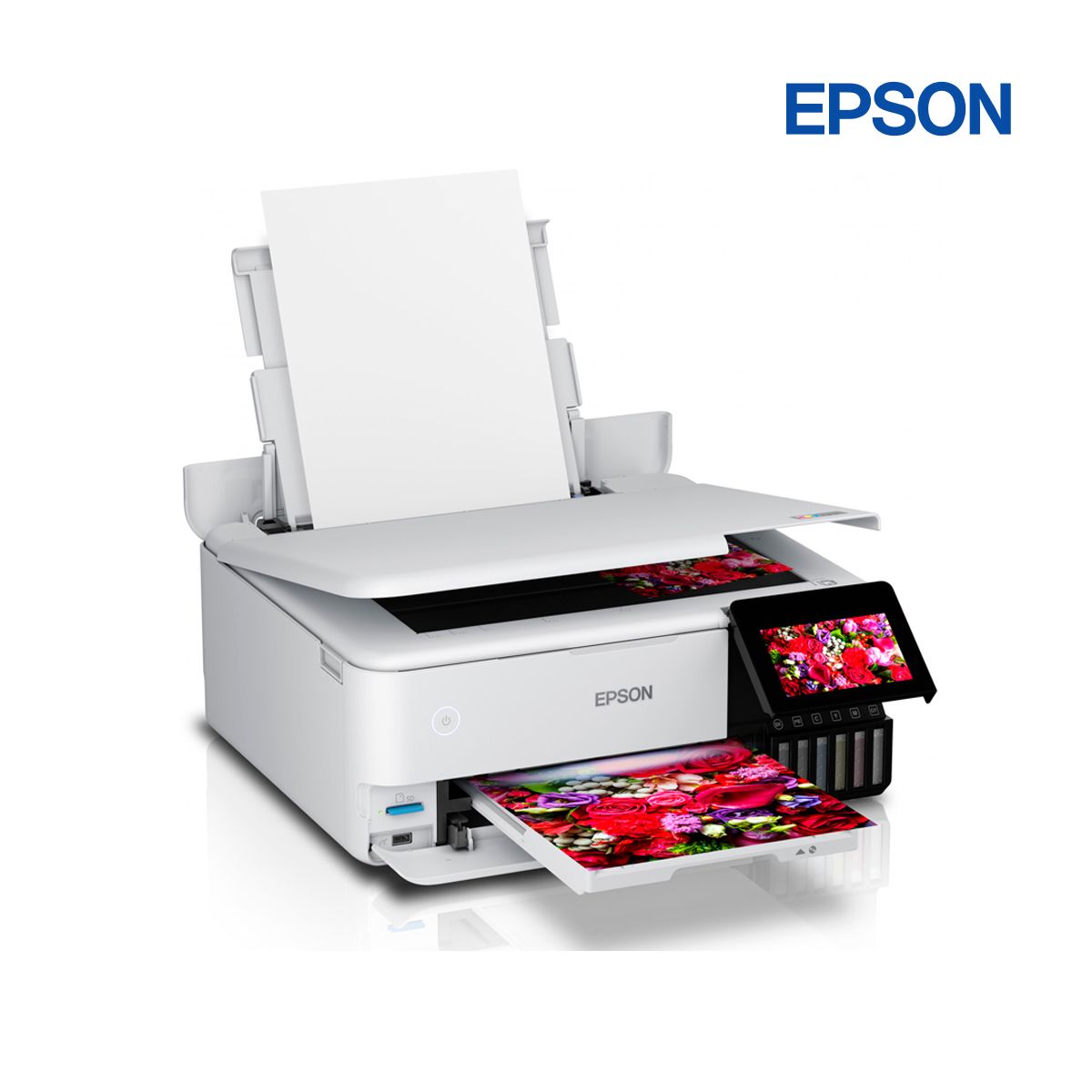 EPSON - Impresora Multifuncional de tinta Epson EcoTank L8160, imprime escanea copia, LAN Wi-Fi USB 2.0