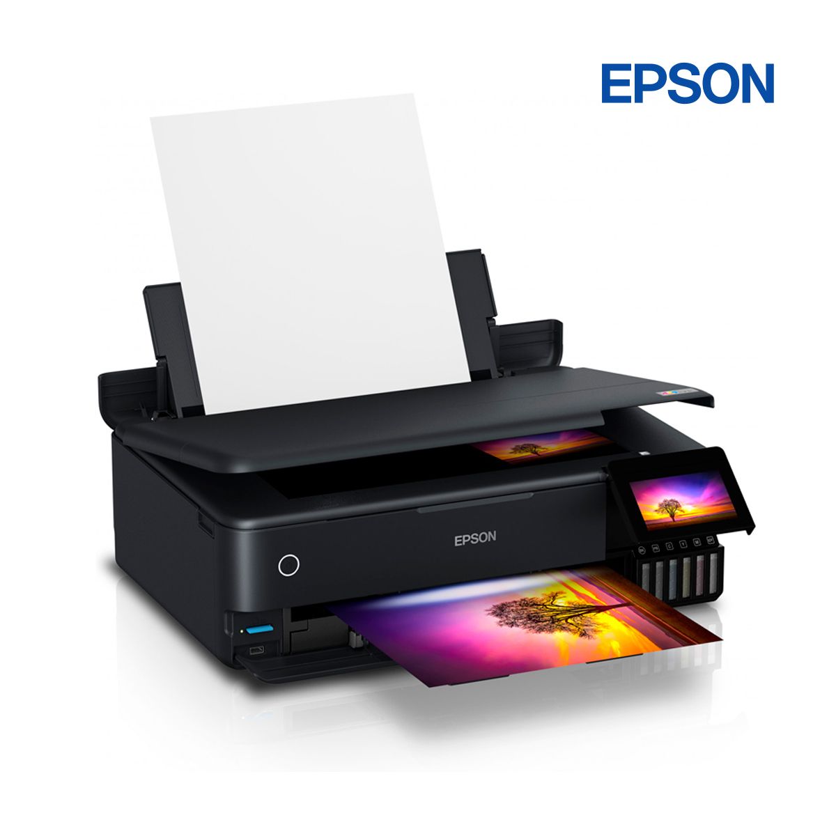 EPSON - Impresora Multifuncional de tinta Epson EcoTank L8180 imprime escanea copia LAN Wi-Fi USB 2.0