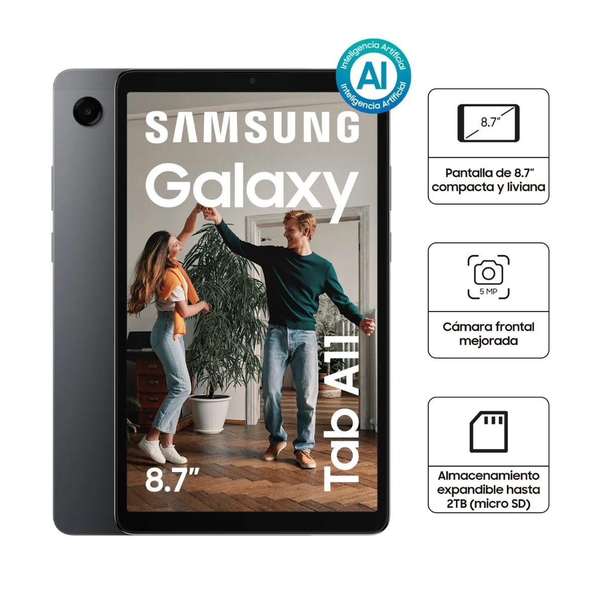 SAMSUNG - Tablet Samsung Galaxy Tab A11 8.7 4GB 64GB Gris