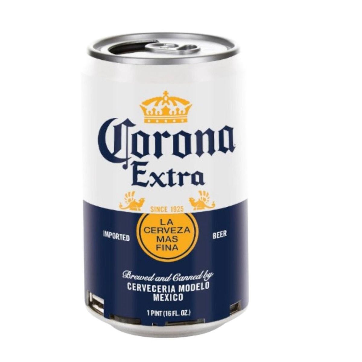 GENERICO - PARLANTE PORTÁTIL BLUETOOTH EN FORMA DE LATA CORONA EXTRA