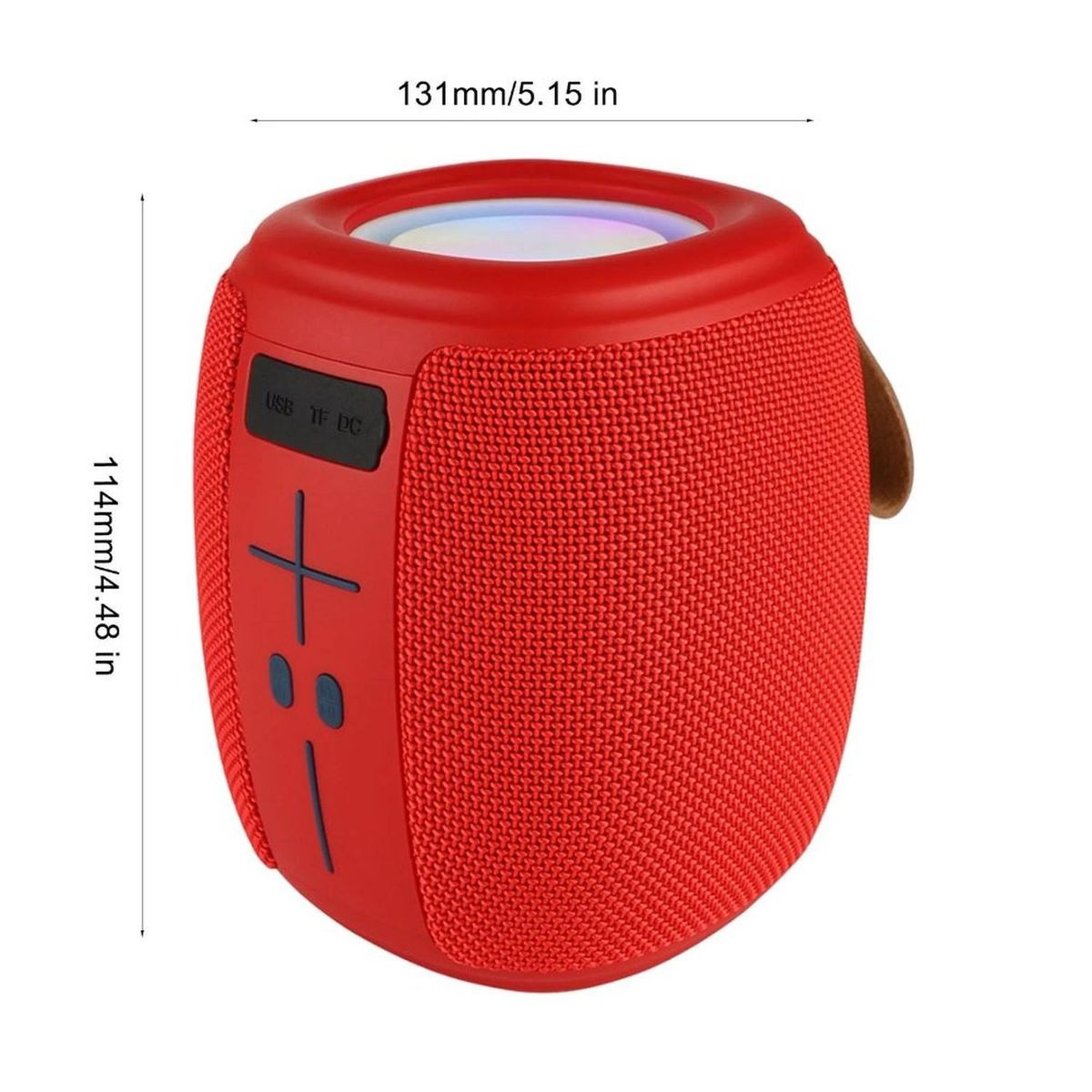 GENERICO - PARLANTE PORTÁTIL BLUETOOTH ZERO STATIK ROJO 10 HORAS