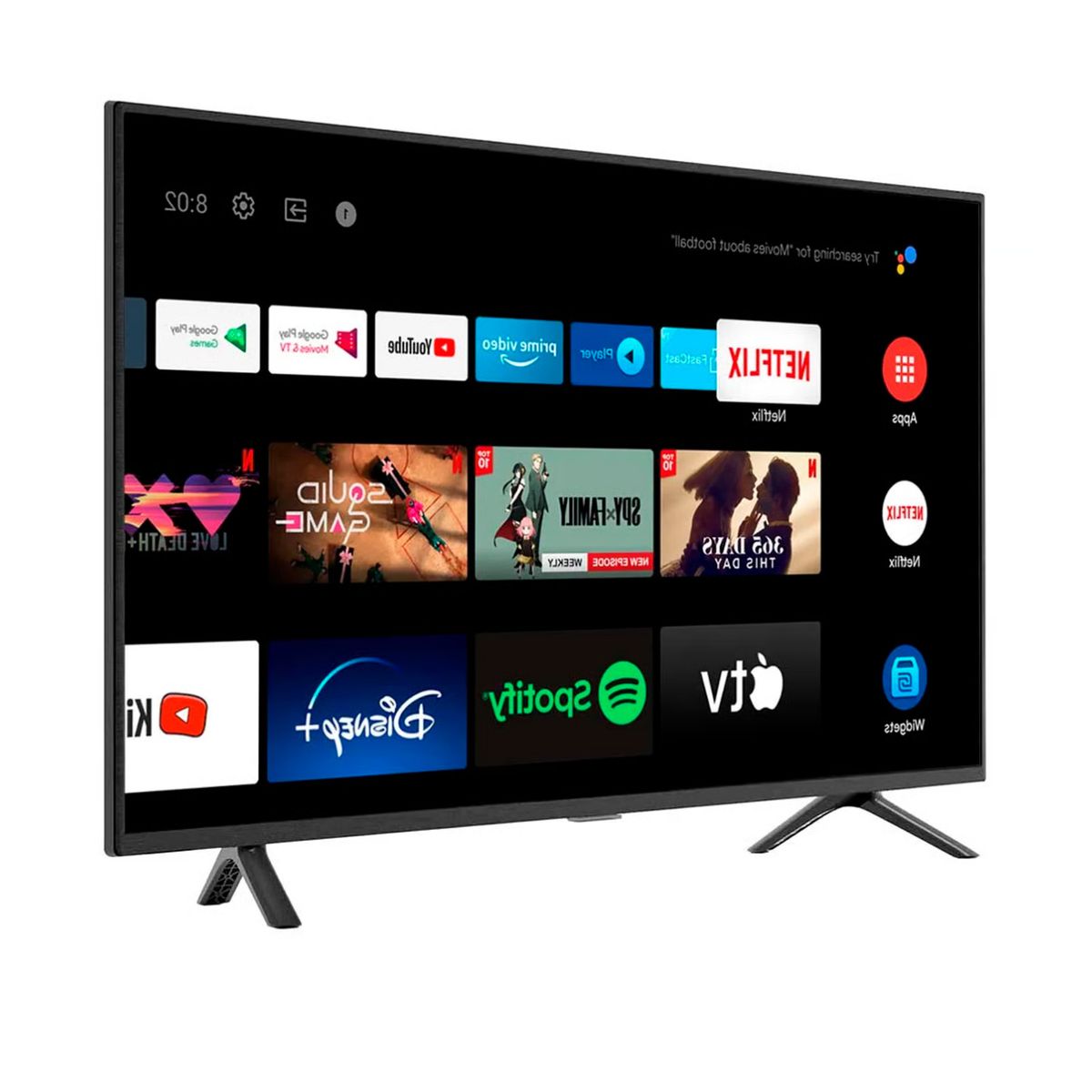 BLACKLINE - Televisor BLACKLINE LED 32 HD Smart TV BL32-T3000HD + ANTENA + RACK