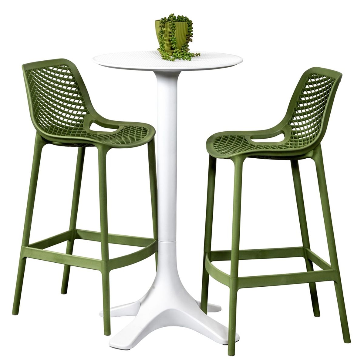 GENERICO - Silla bar Verde alta berlin