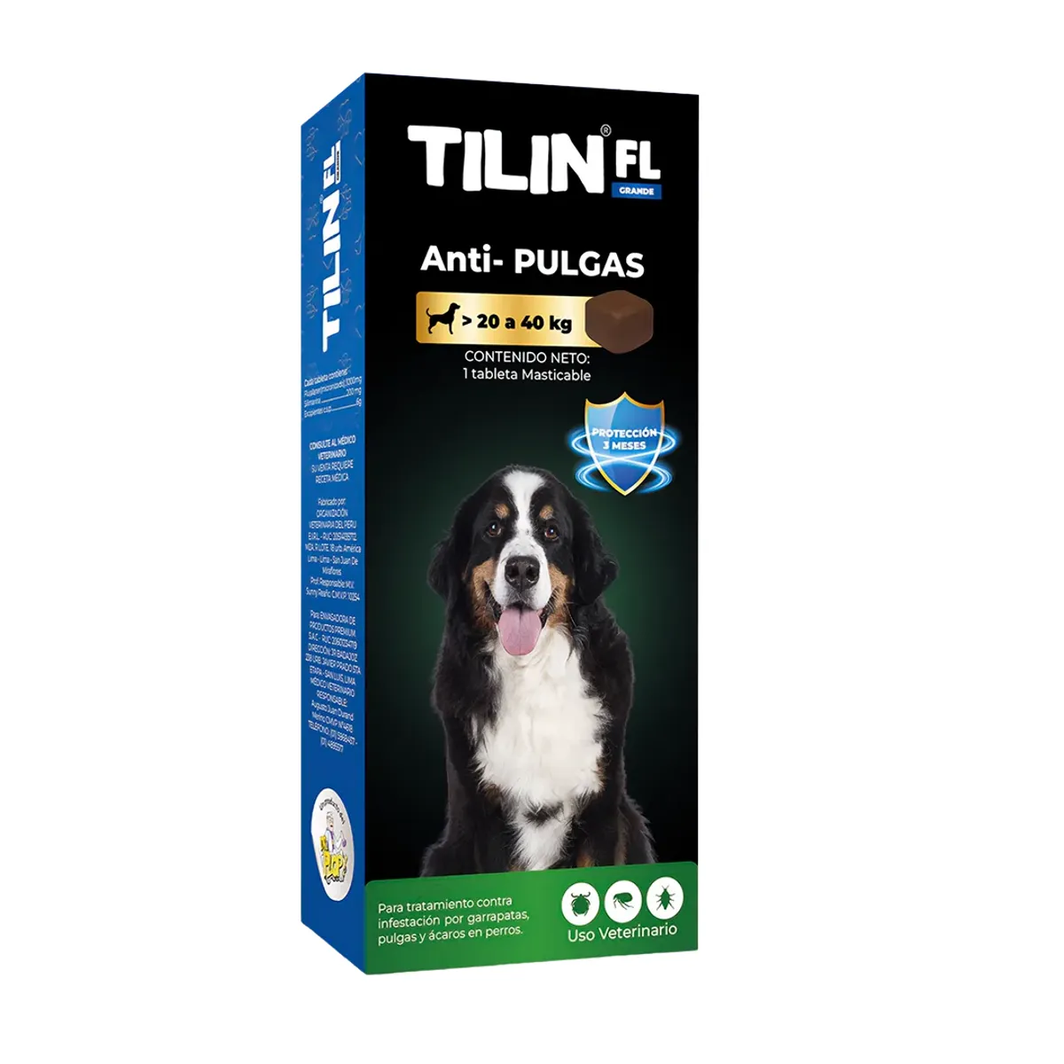 Tilin 20 A 40kg Antipulgas Con Hepatoprotector, marca PLOP - Foto Principal