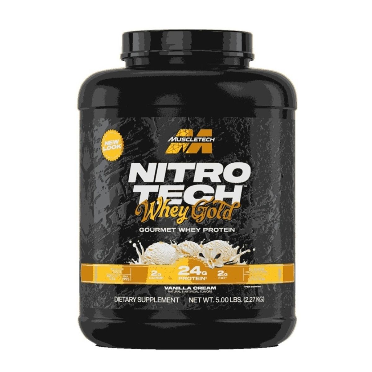 Muscletech - NITRO TECH WHEY PROTEIN 5 LBS VAINILLA CREAM
