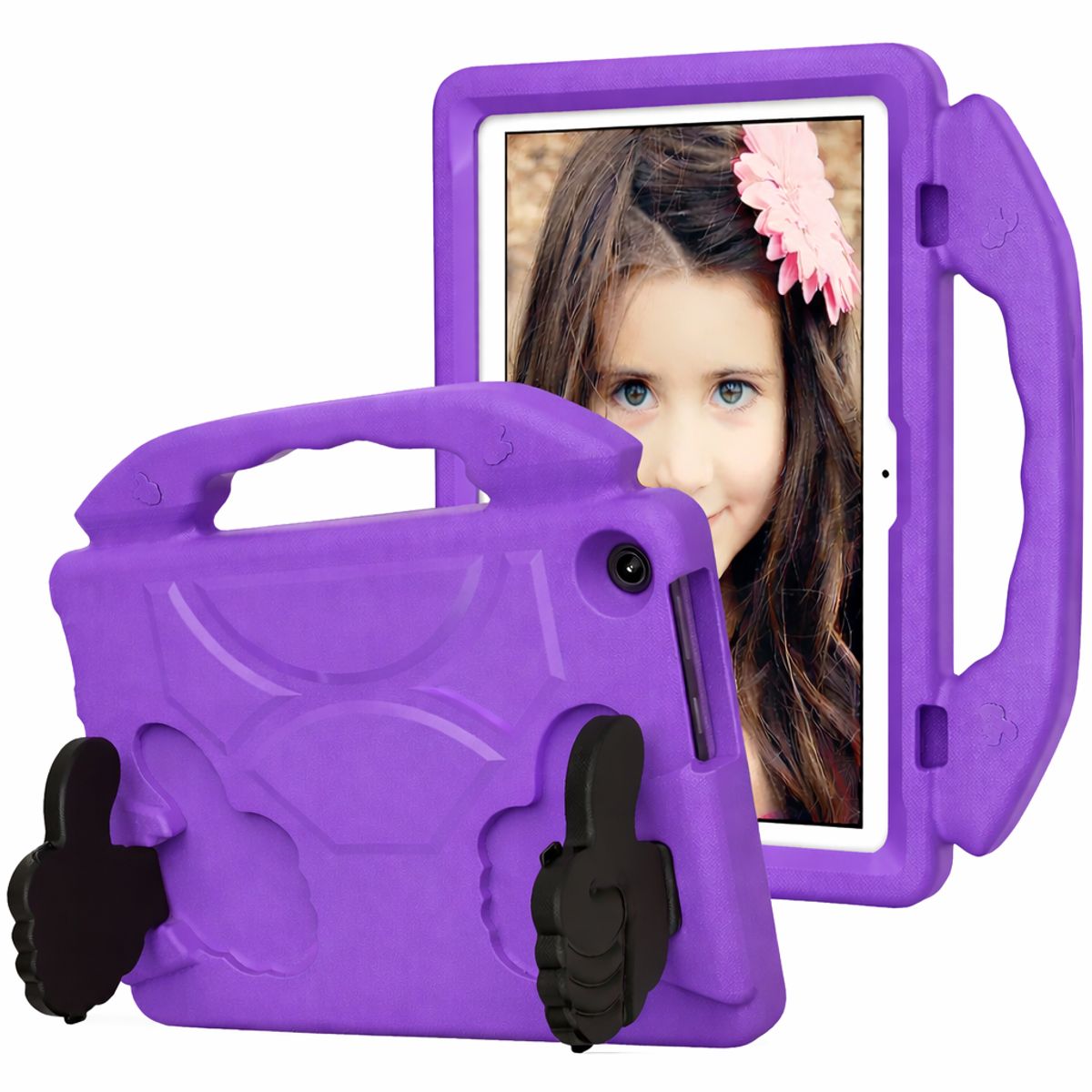 GENERICO - FUNDA OKEY ANTISHOCK TABLET LENOVO M8 MORADO