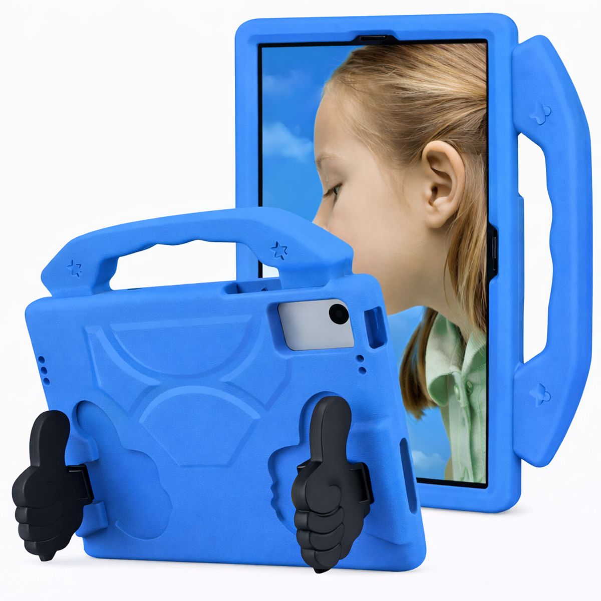 GENERICO - FUNDA OKEY ANTISHOCK TABLET LENOVO M10 PLUS 3RA GEN AZUL