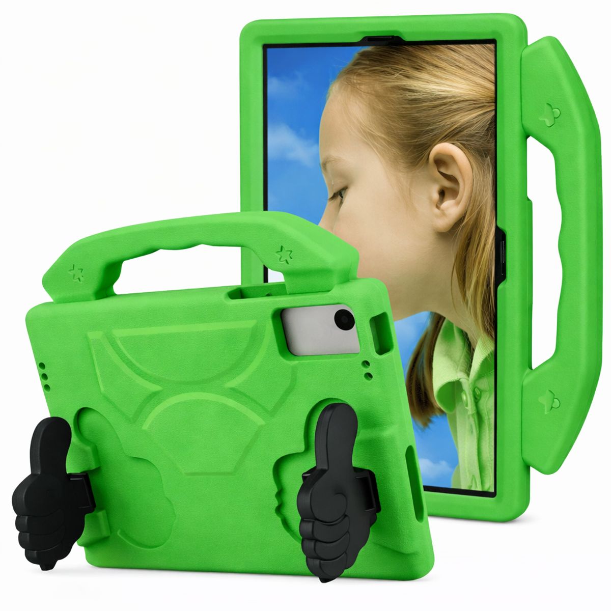GENERICO - FUNDA OKEY ANTISHOCK TABLET LENOVO M10 PLUS 3RA GEN VERDE