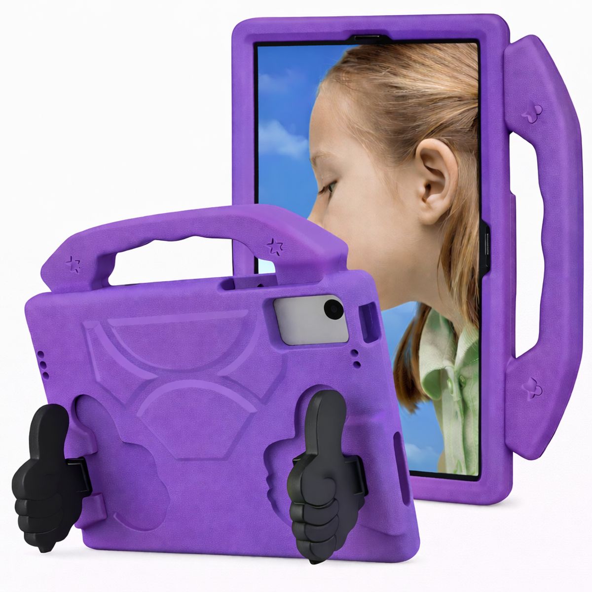 GENERICO - FUNDA OKEY ANTISHOCK TABLET LENOVO M10 PLUS 3RA GEN MORADO