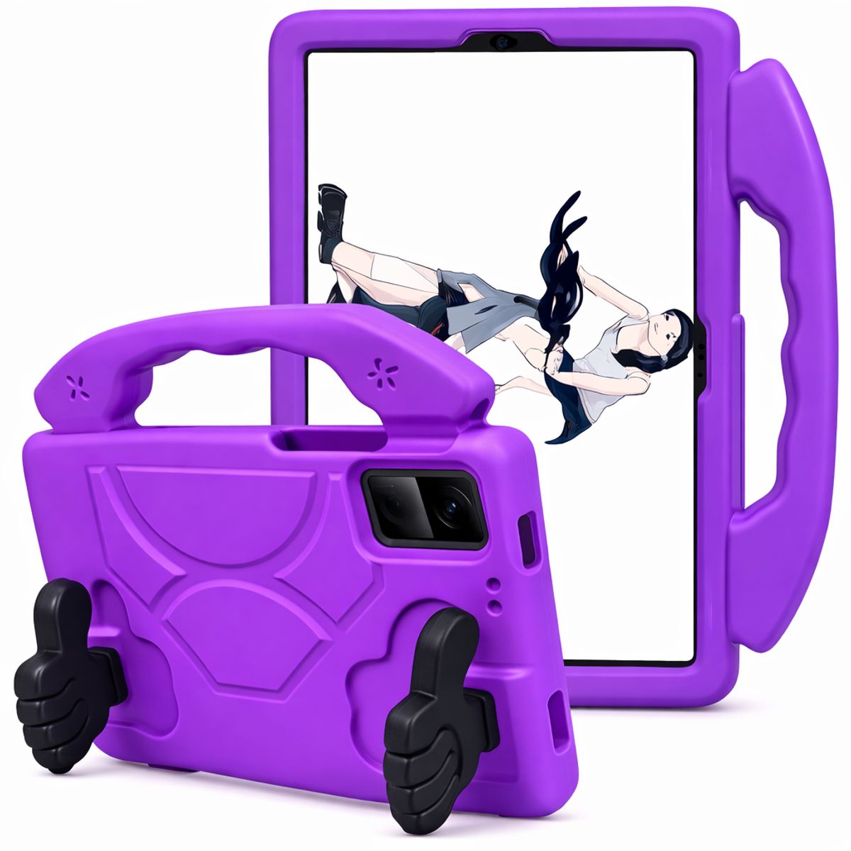 GENERICO - FUNDA OKEY ANTISHOCK TABLET REDMI PAD SE 11 MORADO