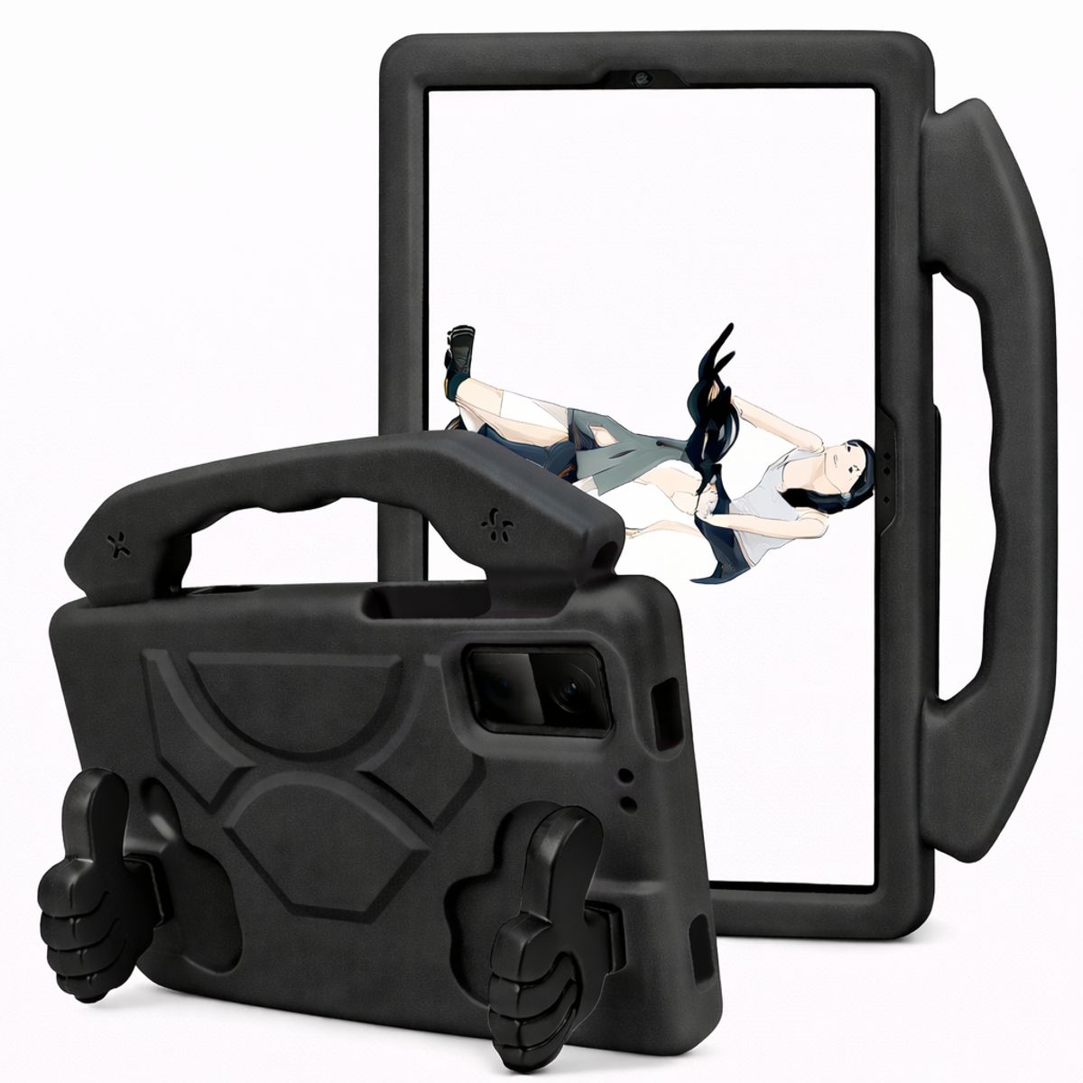 GENERICO - FUNDA OKEY ANTISHOCK TABLET REDMI PAD SE 11 NEGRO