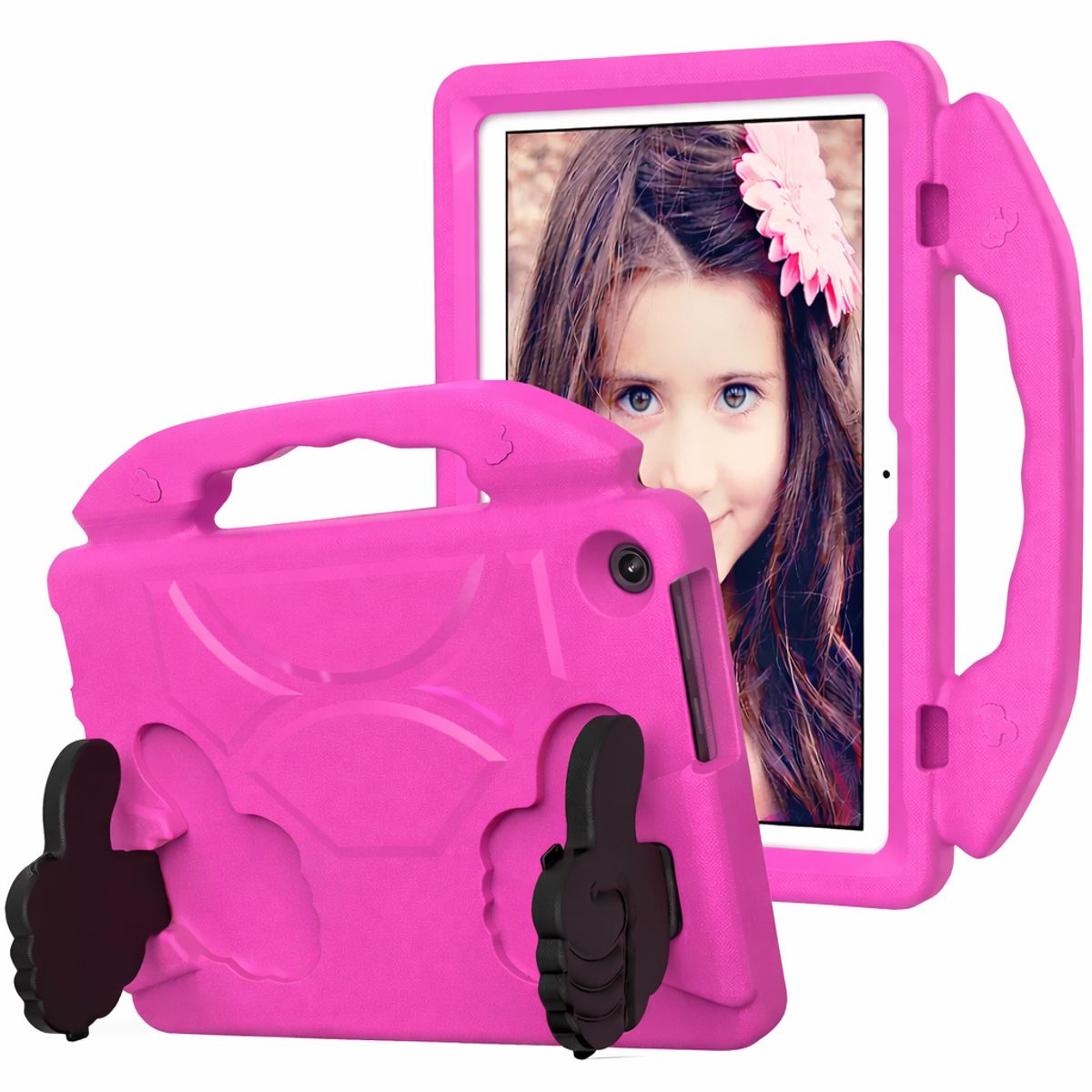 GENERICO - FUNDA OKEY ANTISHOCK TABLET SAMSUNG S10 - S10 FE FUCSIA