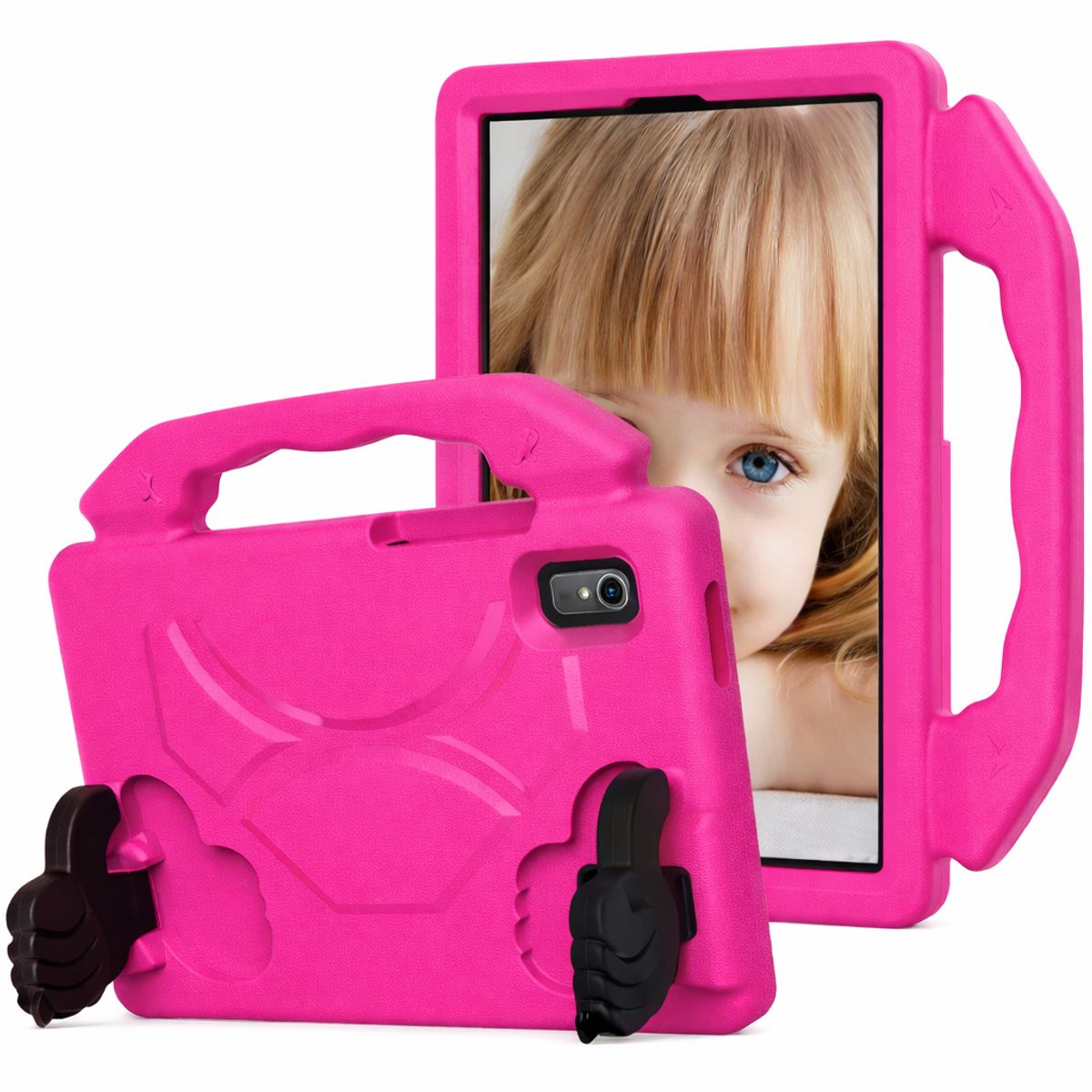 GENERICO - FUNDA OKEY ANTISHOCK TABLET SAMSUNG S8 FUCSIA