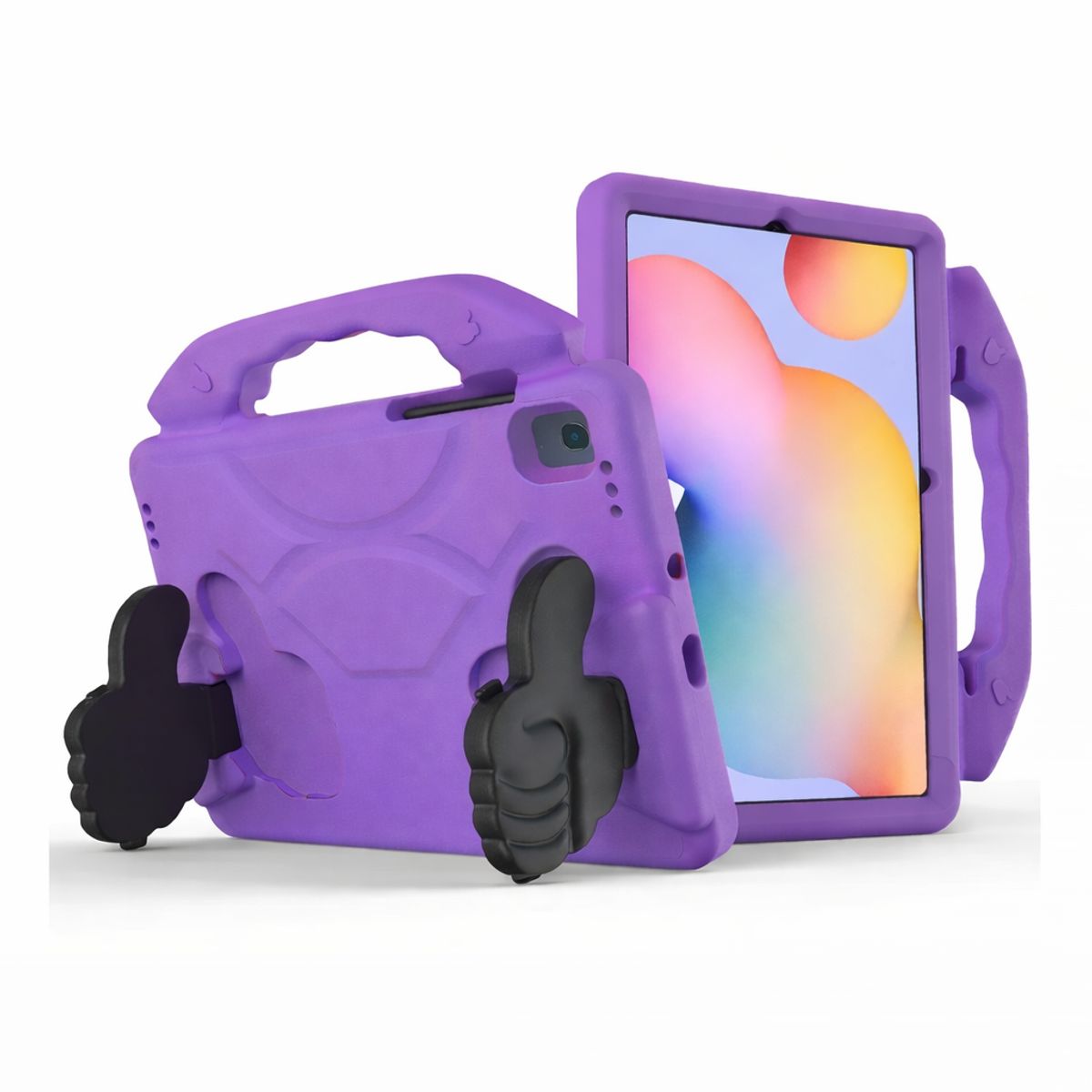GENERICO - FUNDA OKEY ANTISHOCK TABLET SAMSUNG A7 MORADO