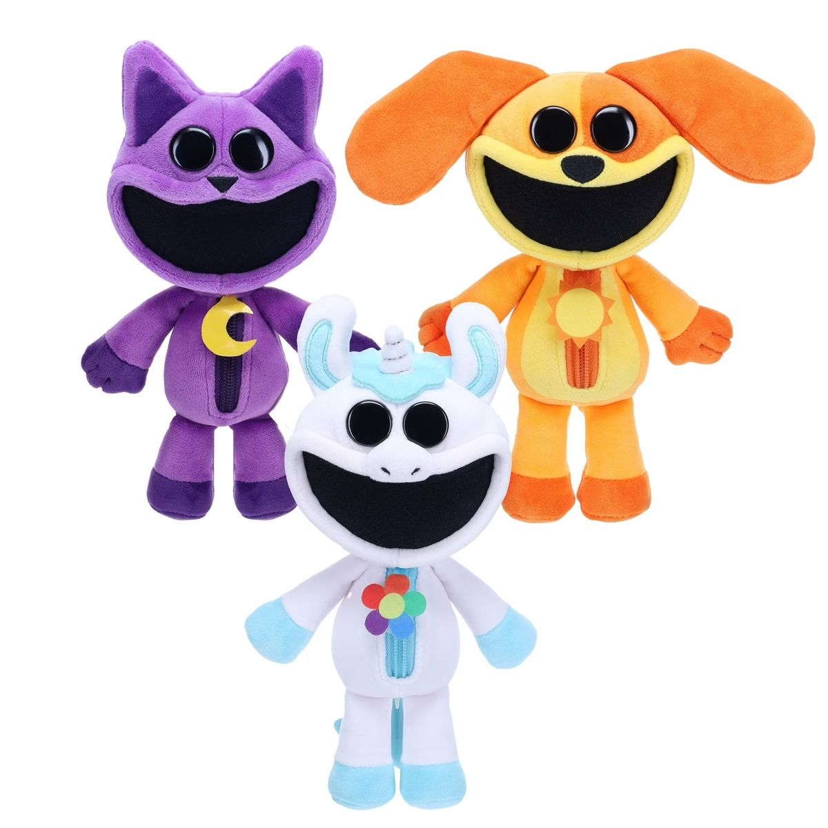 GENERICO - Poppy PlayTime Smiling Critters Dogday CapNap CraftyCorn Pack x 3 Muñecos