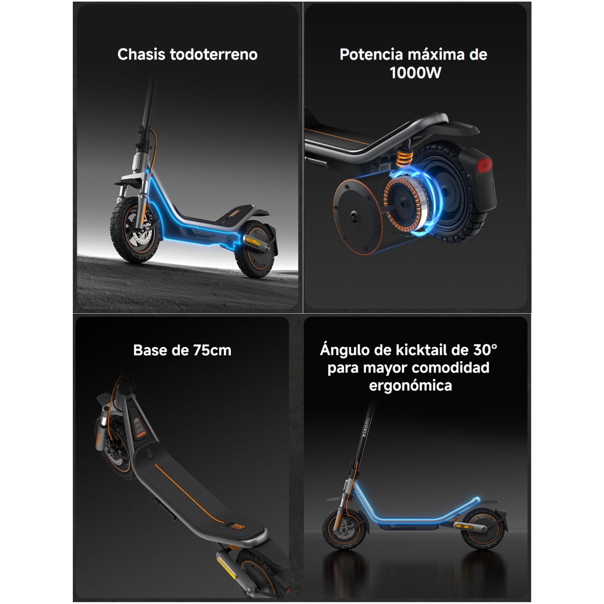 XIAOMI - Scooter Xiaomi Electric Scooter 6 Pro Negro GL