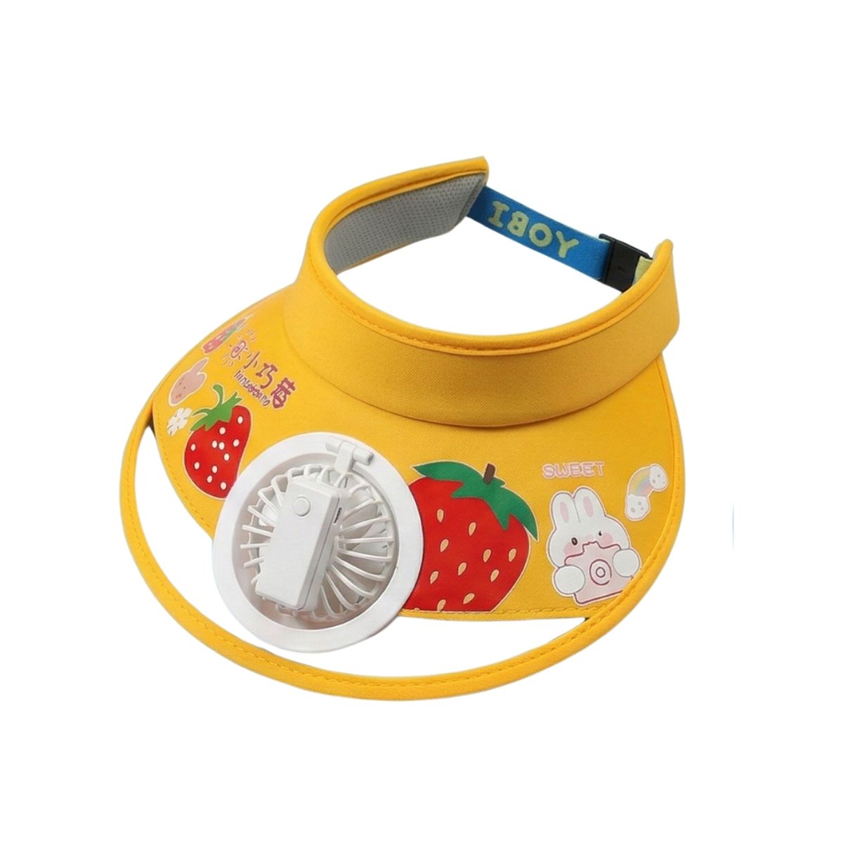 GENERICO - Sombrero de Visera con Ventilador Incorporado