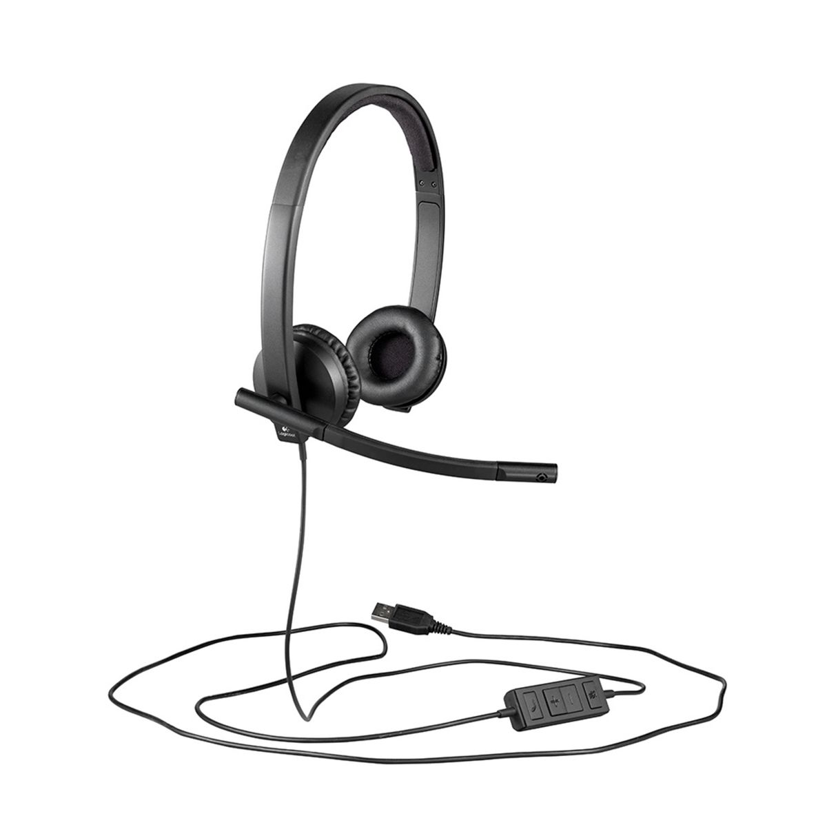 LOGITECH - Audífono CMicrof Logitech B2B H570E Usb Stereo Negro 981-000574