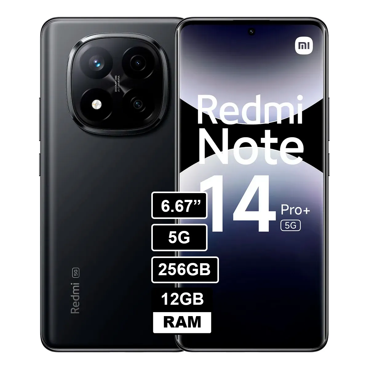 XIAOMI - Redmi note 14 pro plus 5G 12GB 256GB Negro