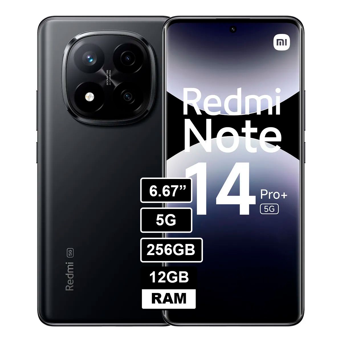 XIAOMI - Redmi note 14 pro plus 5G 12GB 256GB Negro