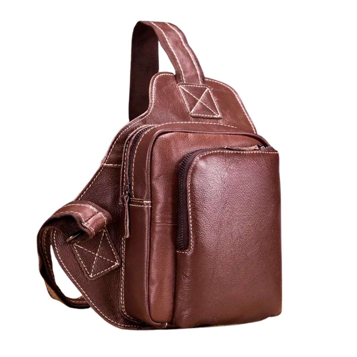 GENERICO - PECHERA CUERO GENUINO CROSSBODY VINTAGE XB56790