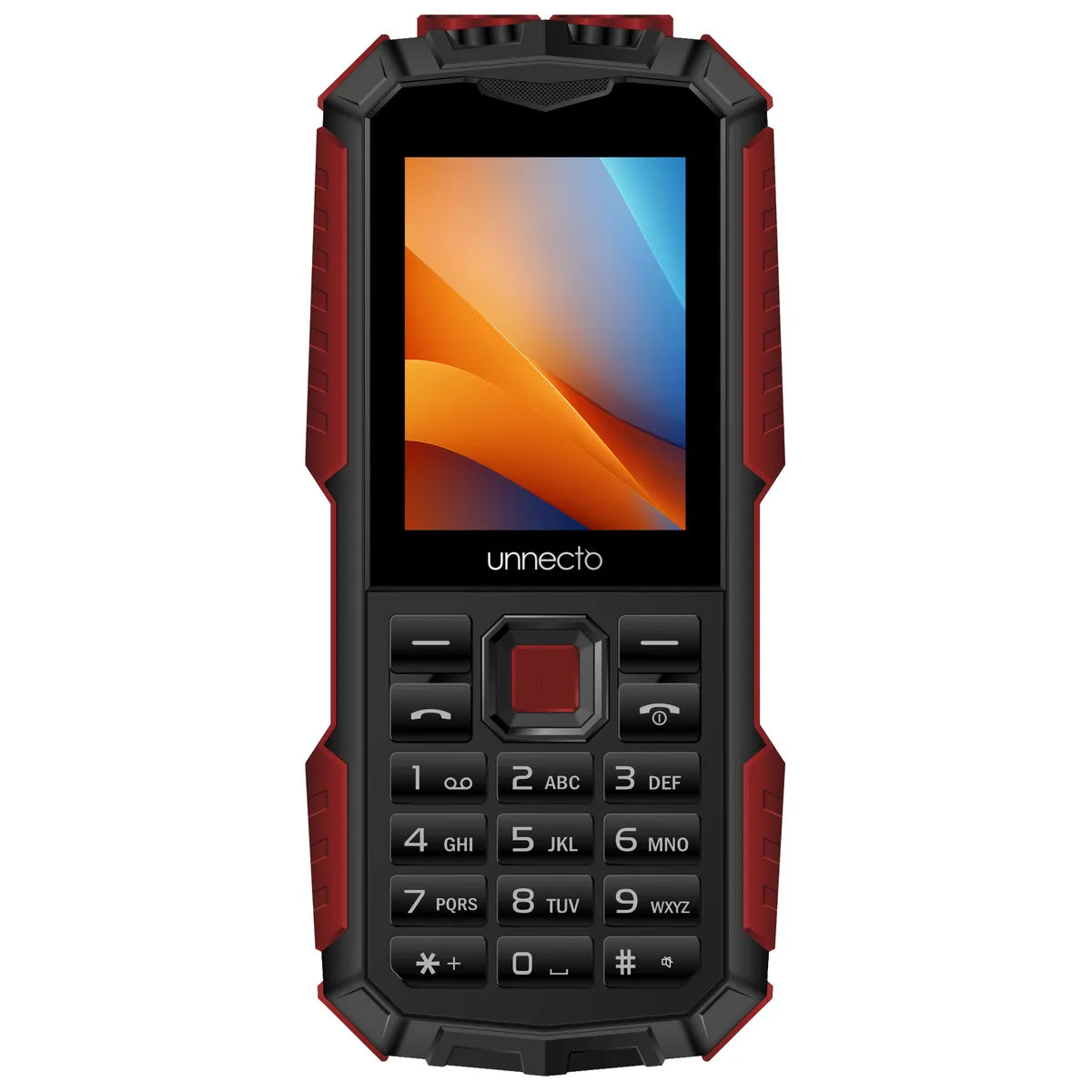 Celular Unnecto Bolt F1R Dual SIM 4GLTE -128MB ROM+Expandible 128GB - Batería Larga Duración Rojo, marca UNNECTO - Foto Principal