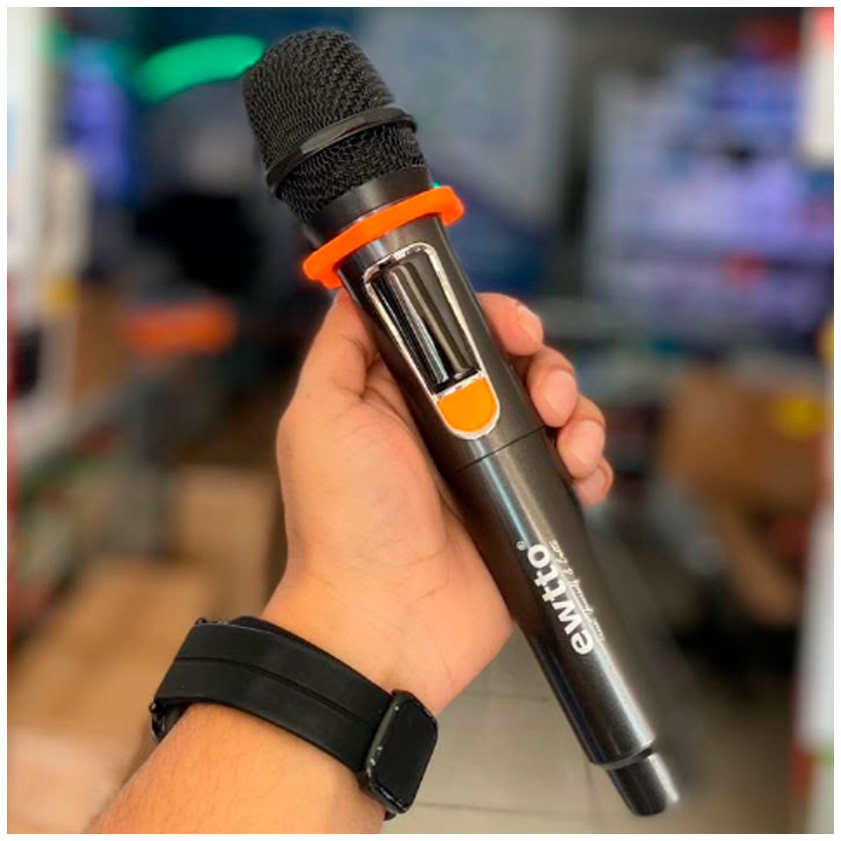 GENERICO - Micrófono inalámbrico color negro