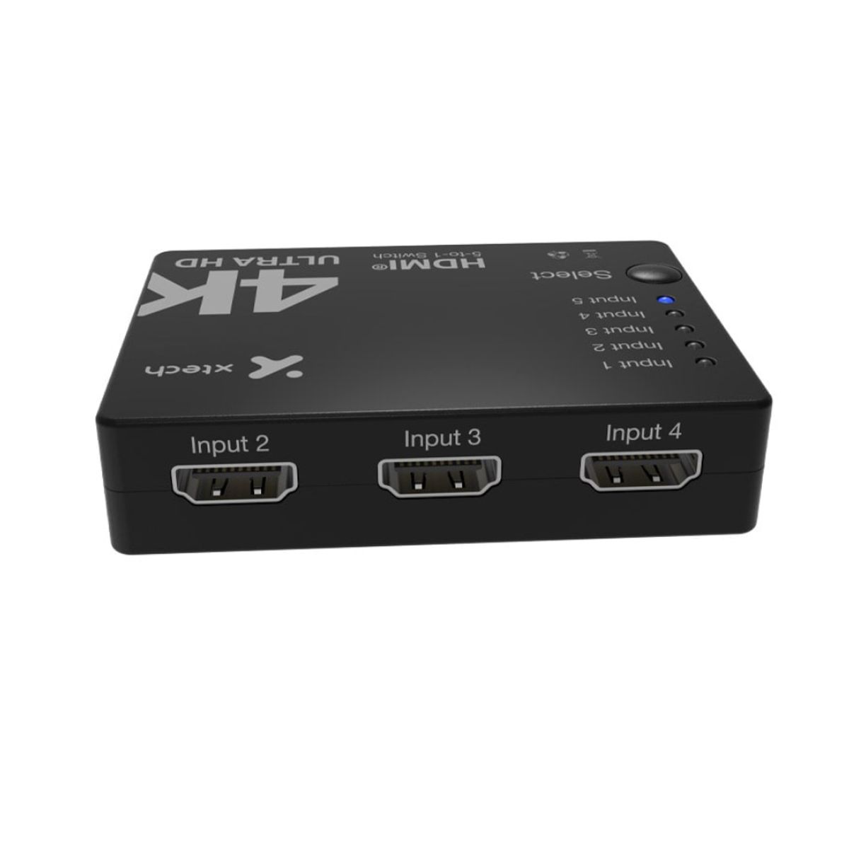XTECH - SWITCH XTECH 5 PUERTOS HDMI 1.4 3840X2160