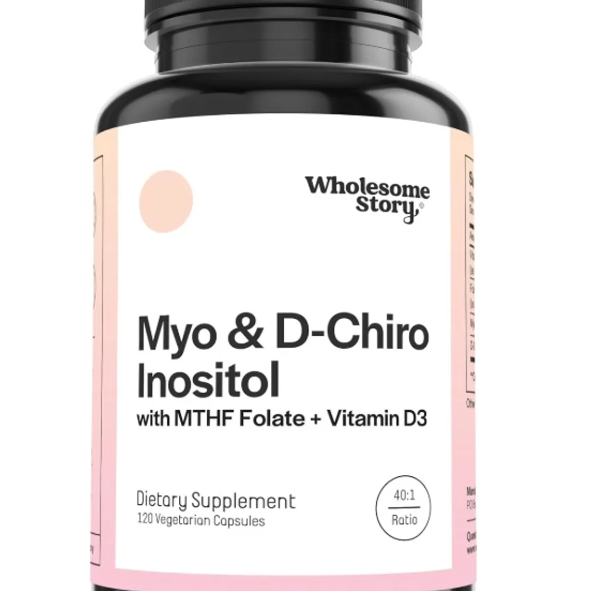 GENERICO - Myo & D-chiro Inositol con MTHF, Ácido fólico y Vitamina D 120 Cap - Wholesome Story