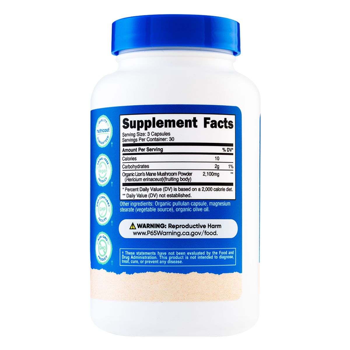 NUTRICOST - Melena de Leon - 90 Cápsulas