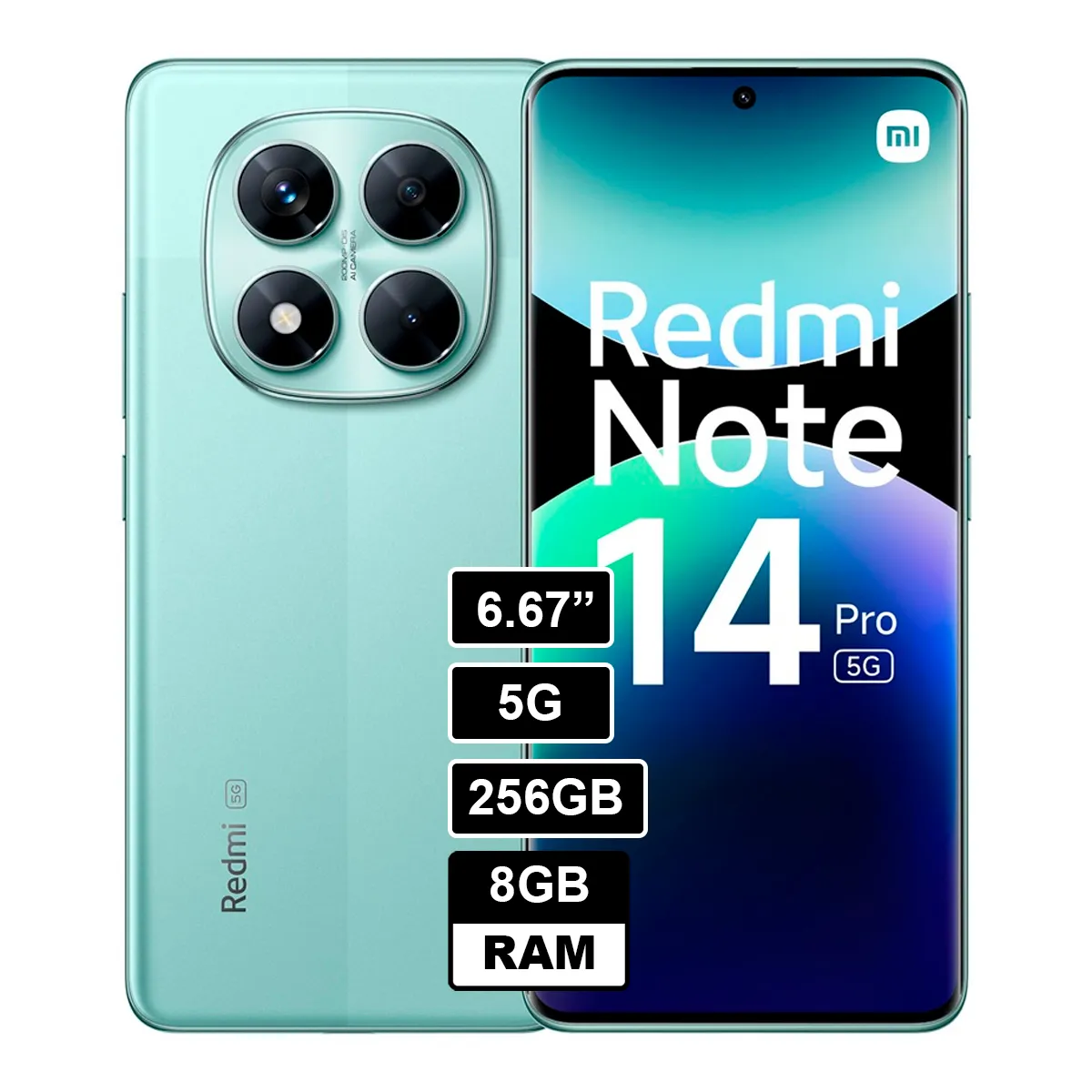XIAOMI - Redmi Note 14 Pro 5G 256GB 8GB VERDE