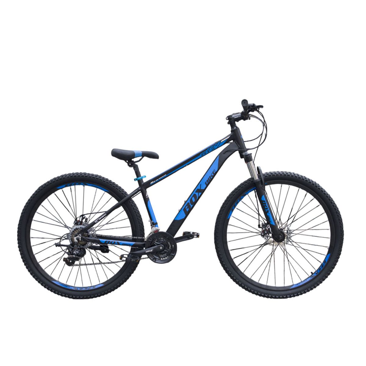 BOX BIKE - Bicicleta MTB de Aluminio Aro 29  con Cambios Shimano Negra con Azul