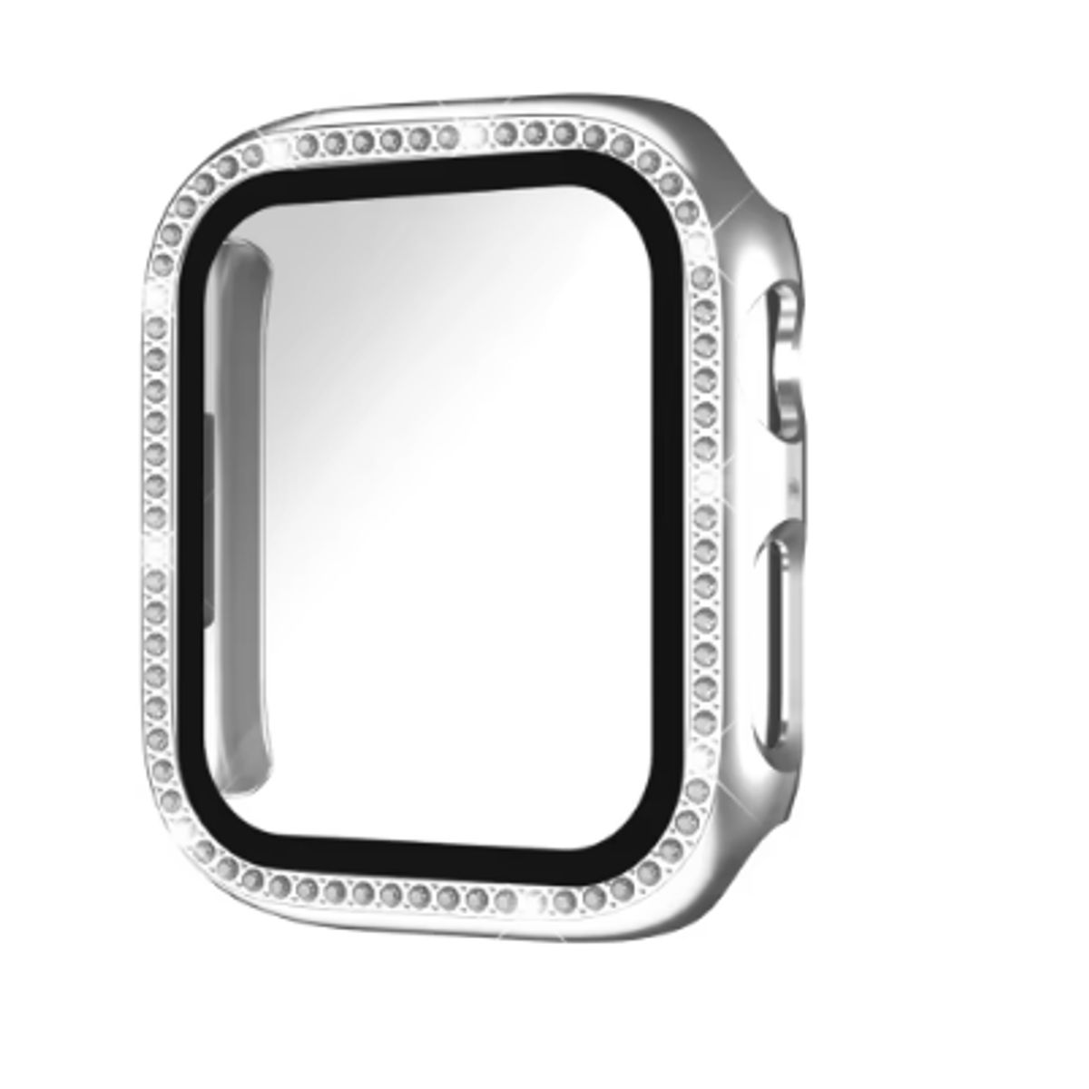 GENERICO - Bumpers para Apple Watch una Fila Diamante 45mm - PLATEADO