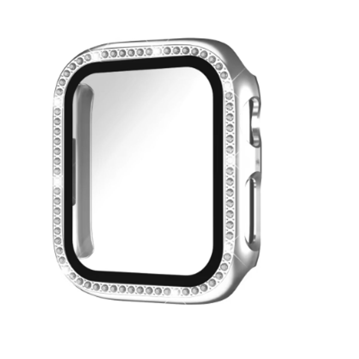 GENERICO - Bumpers para Apple Watch una Fila Diamante 45mm - PLATEADO
