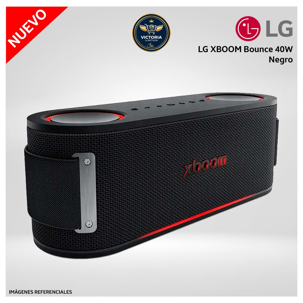 LG - Parlante Bluetooth LG XBOOM Bounce 40W Certifición Militar IP67