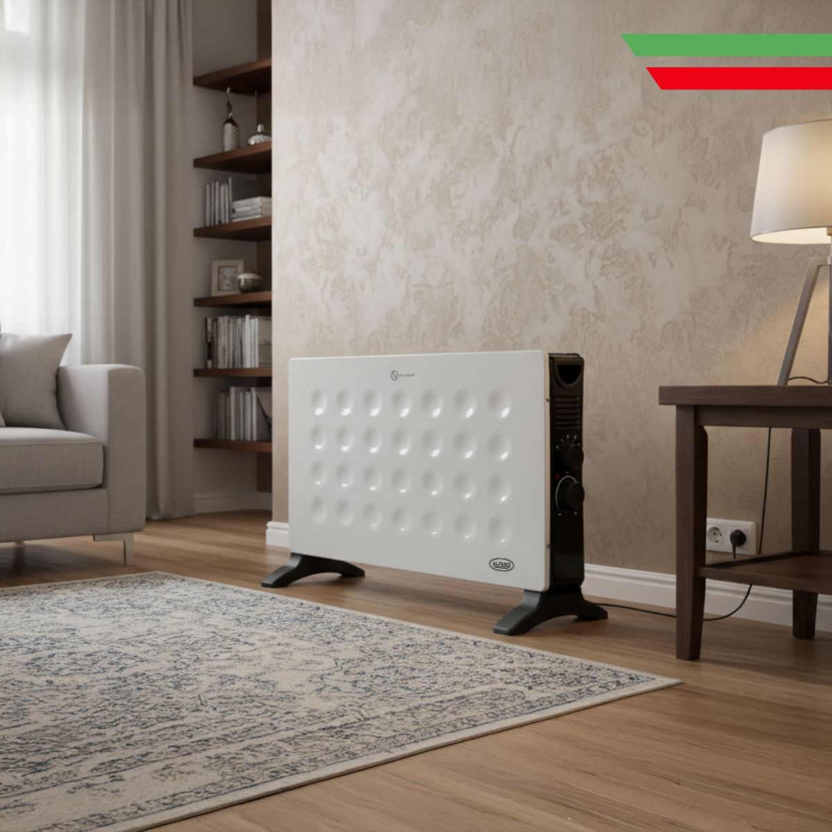 ALFANO - Estufa Eléctrica Termoconvector ALFANO Hasta 25 m2 2 niveles HCV-2004