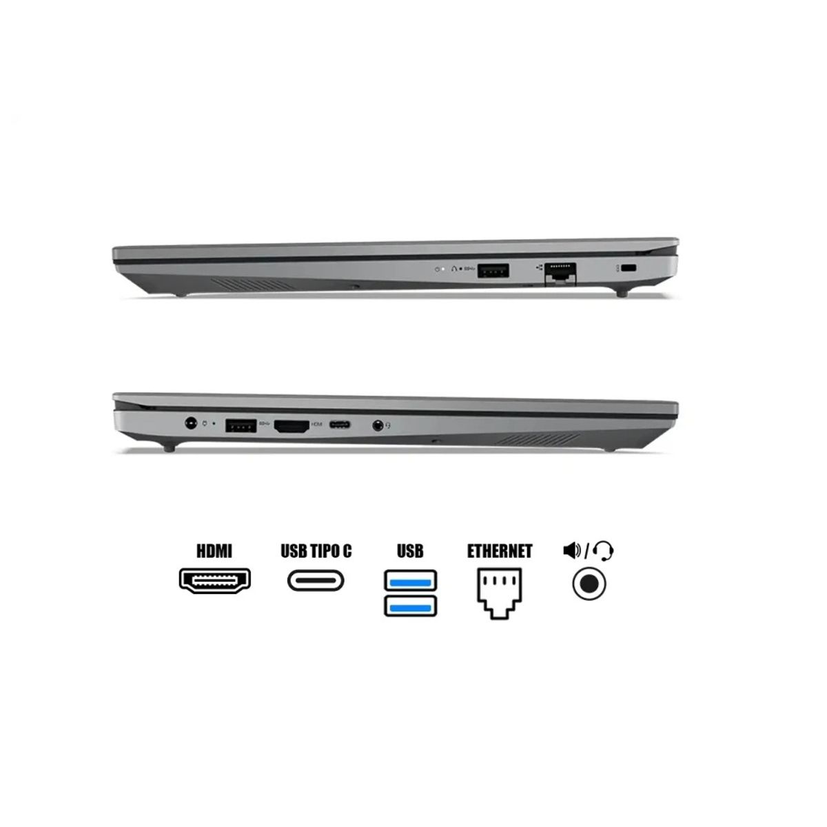 LENOVO - LAPTOP LENOVO AMD RYZEN 5 7520U RAM 8GB SSD 256GB PANTALLA 15.6” FULL HD