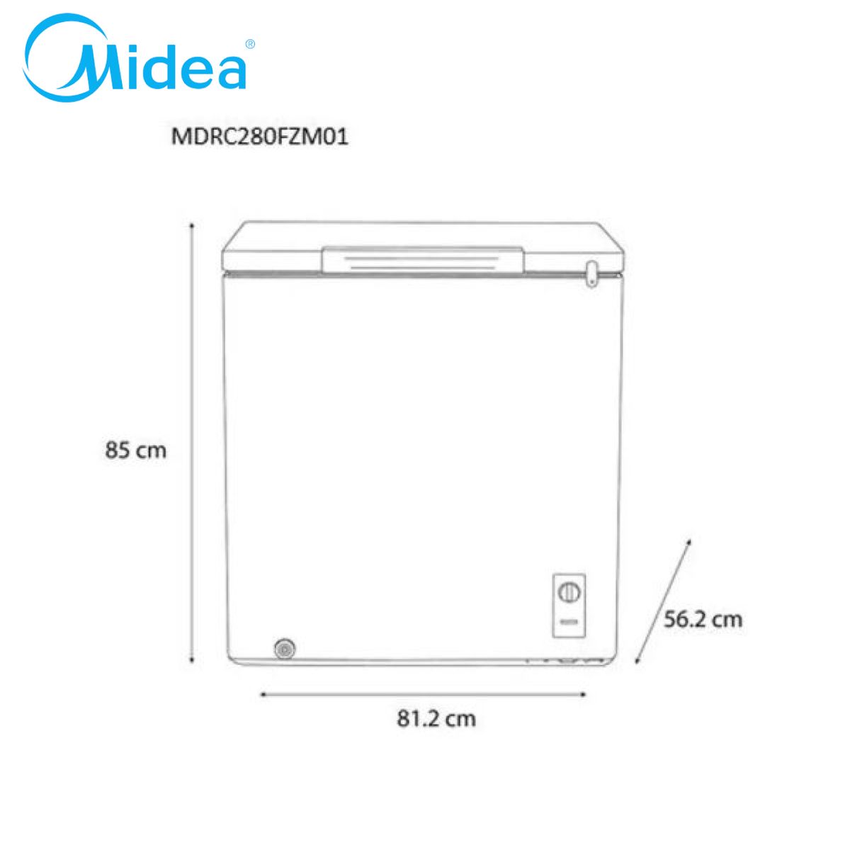MIDEA - Congeladora Horizontal Triple Función 198L Blanca Midea MDRC280FZR01PE